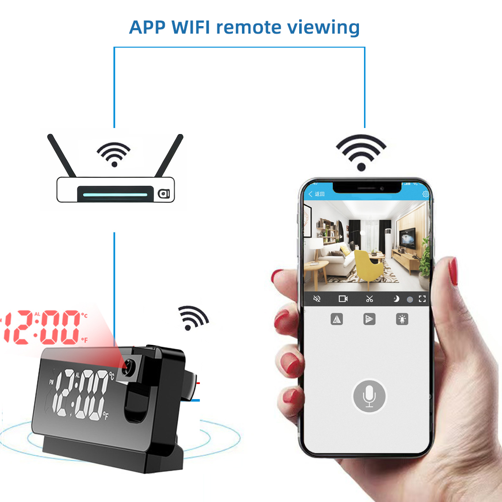 Horloge caméra espion